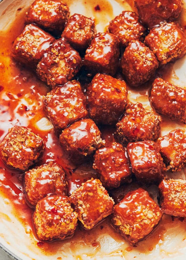 Sweet Asian Chili Tofu Bites.