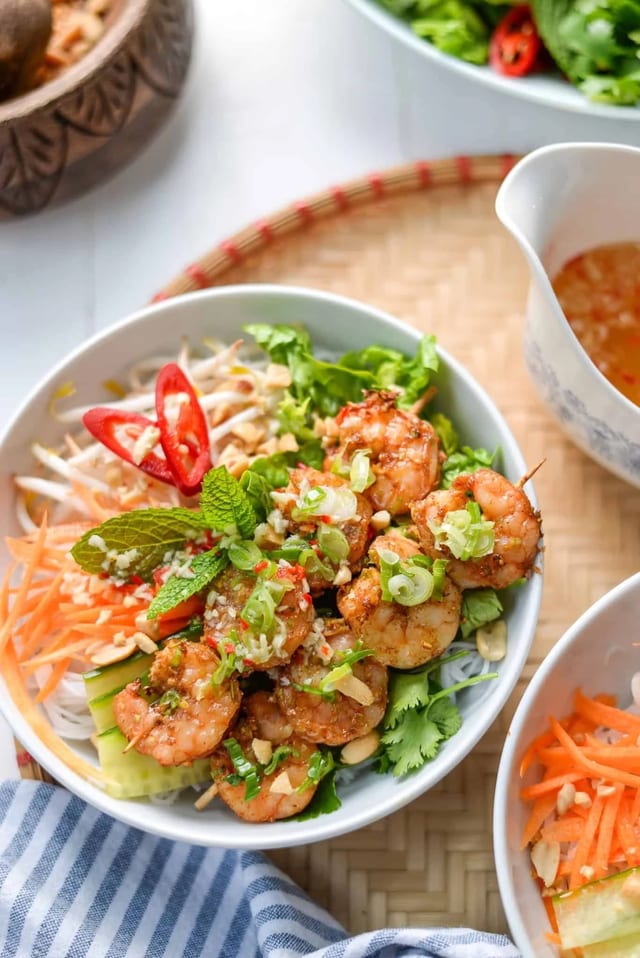 Bún Tôm Nướng.