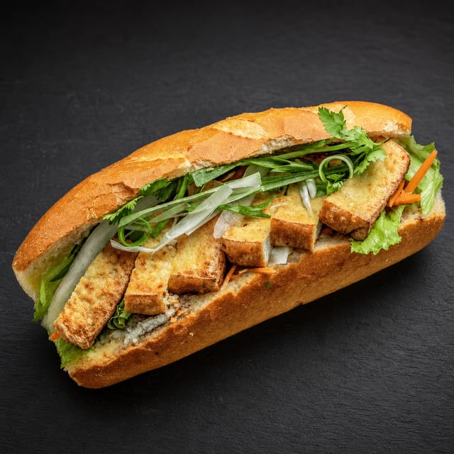 Tofu Sandwich / Bánh Mì Tàu Hủ.